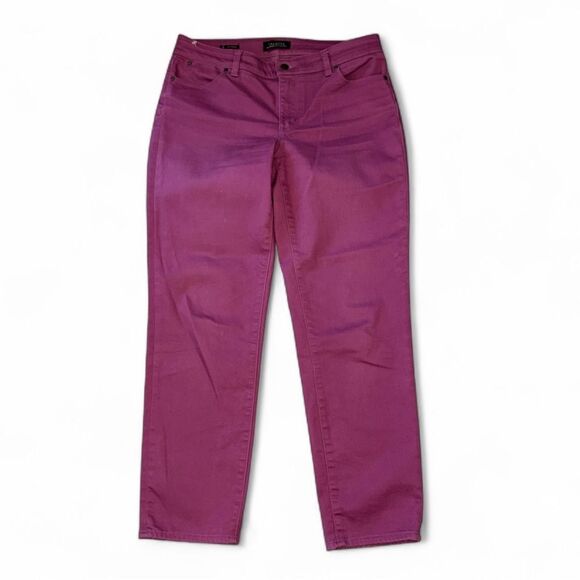 Talbots Pink Boyfriend Jeans Flawless Five-Pocket Size 8 Stretch Cotton Blend - Picture 2 of 8
